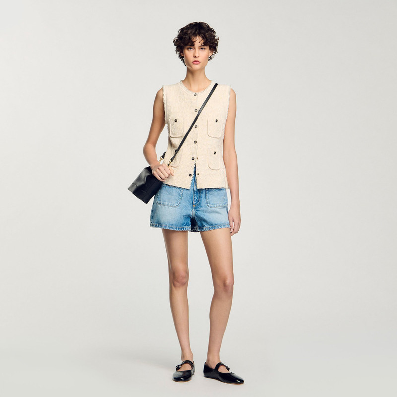 DECORATIVE TWEED VEST 1