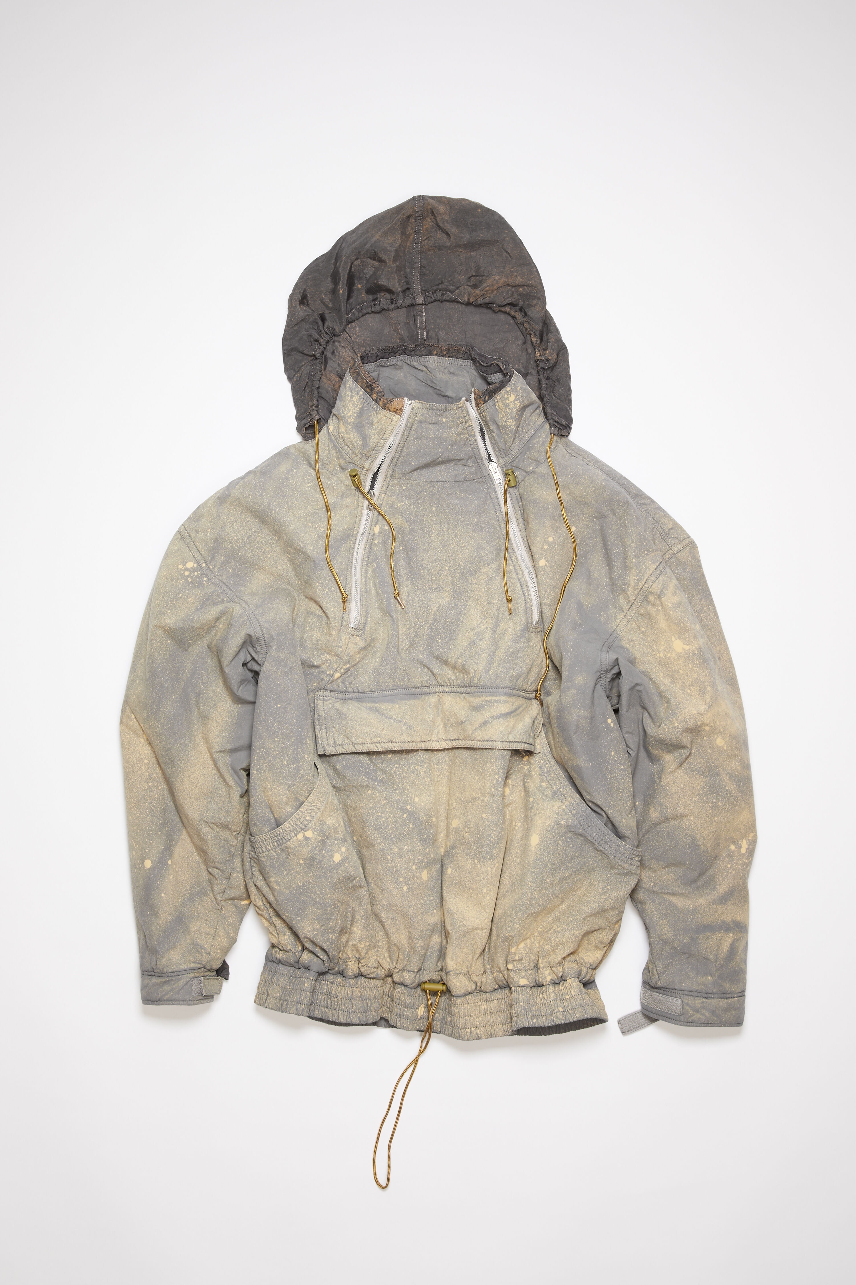 1/3 Zipper hooded jacket - Mud grey - 7