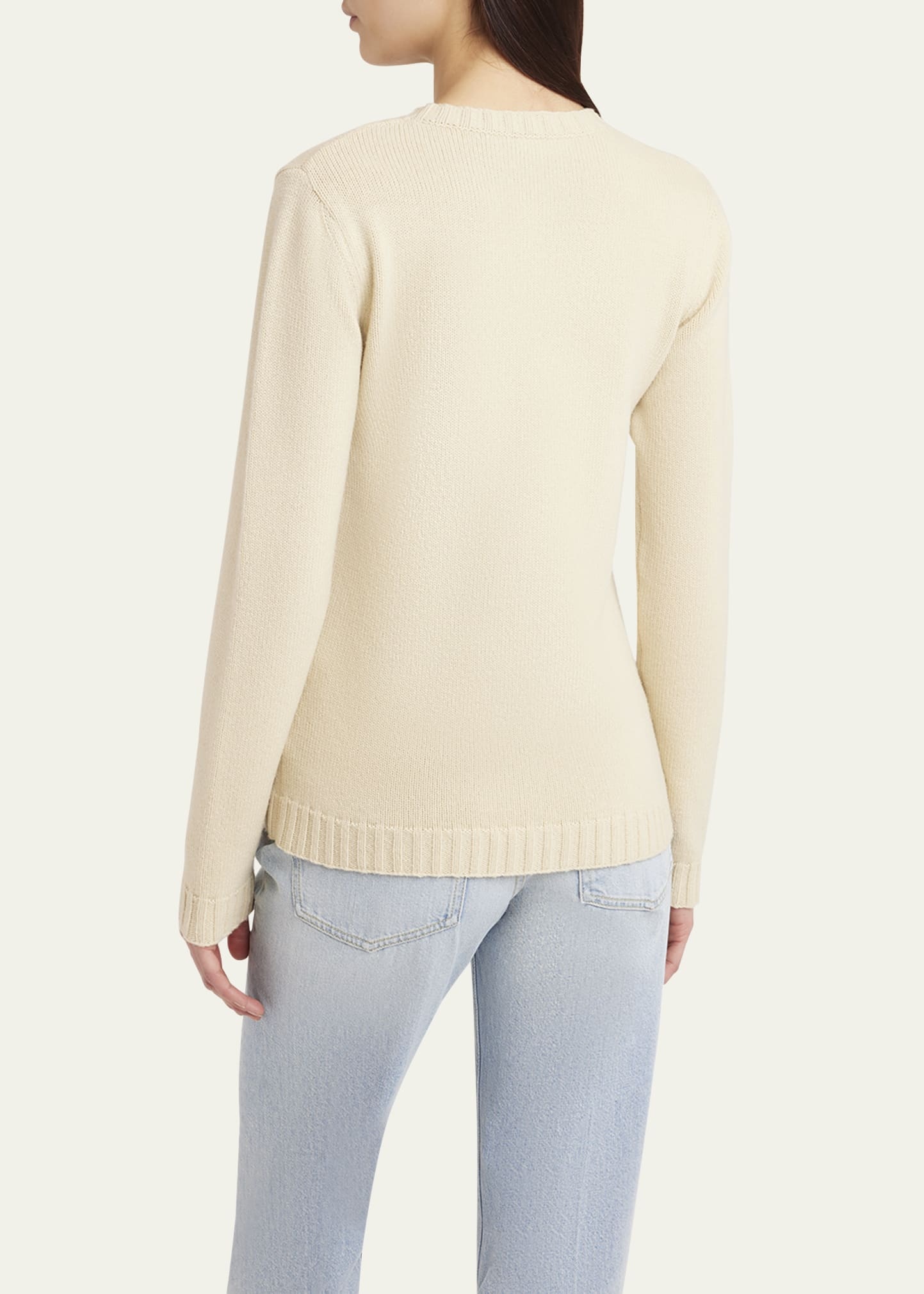 Chez Valentino Beaded Wool Sweater - 3