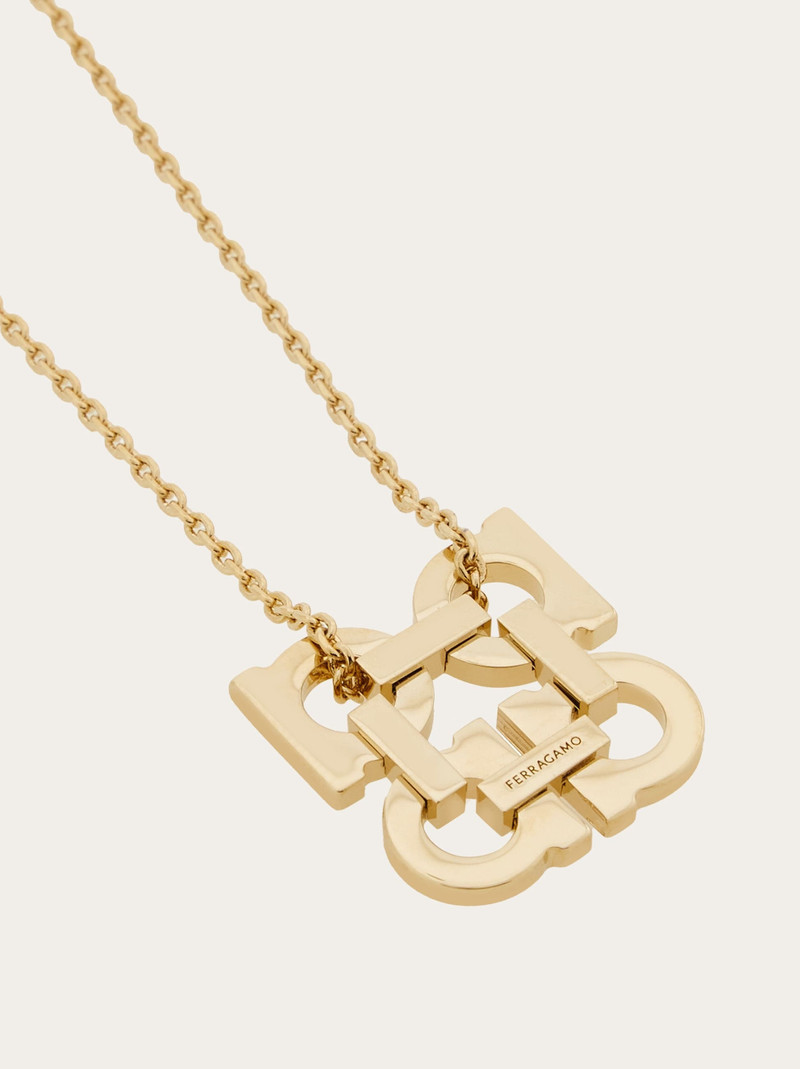 FERRAGAMO Four Gancini pendant necklace outlook