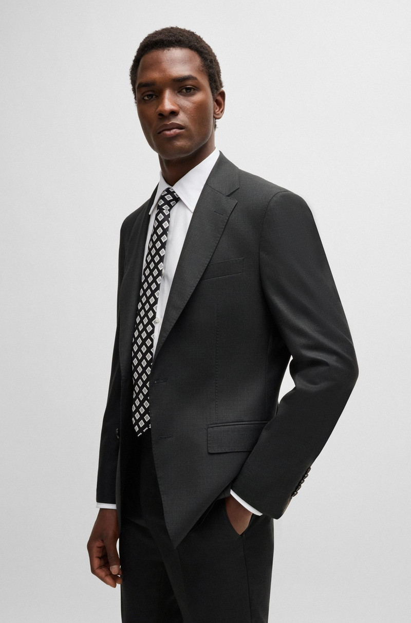 SLIM-FIT SUIT IN CHECKED WOOL 5
