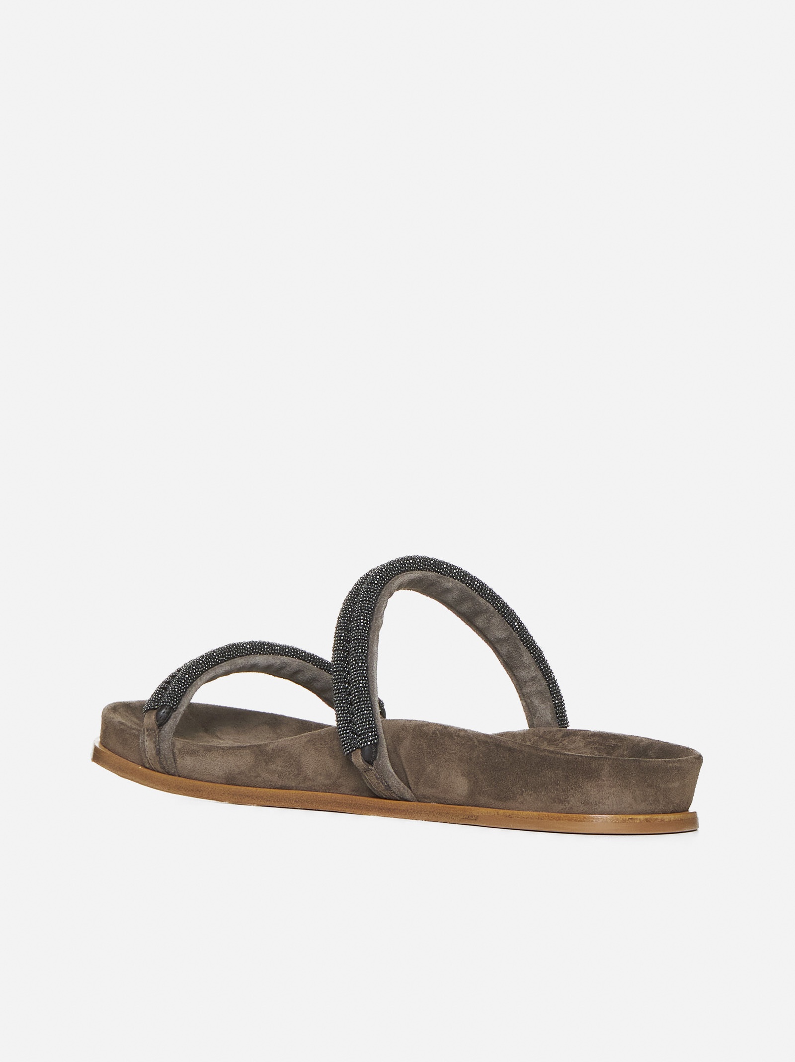 Monile and suede sandals - 3