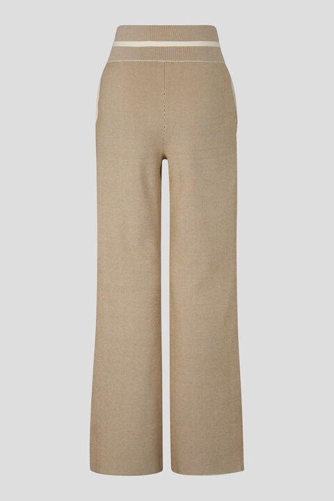 Manon knitted trousers in Beige - 7