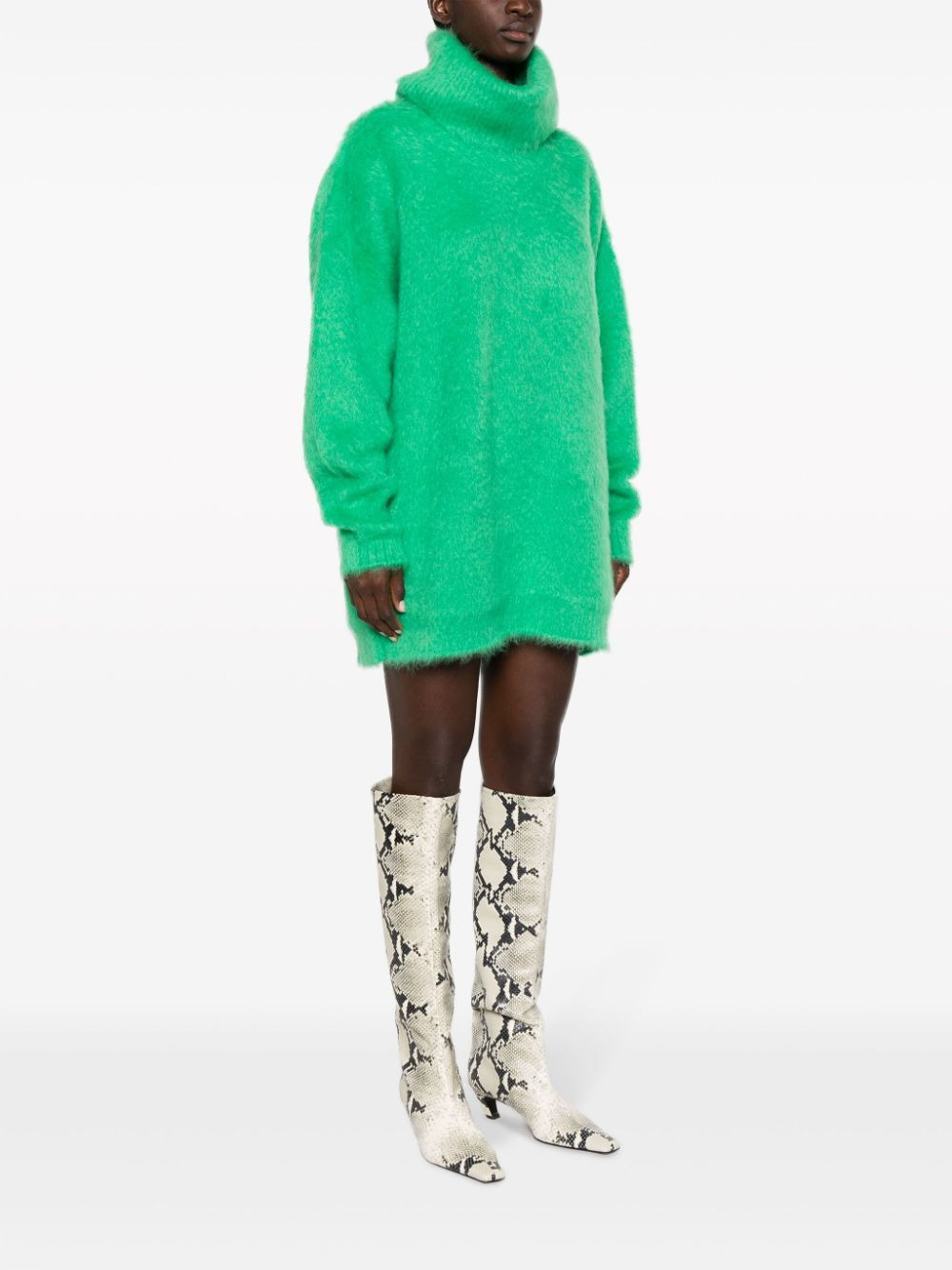 brushed mohair jumper dress - 3