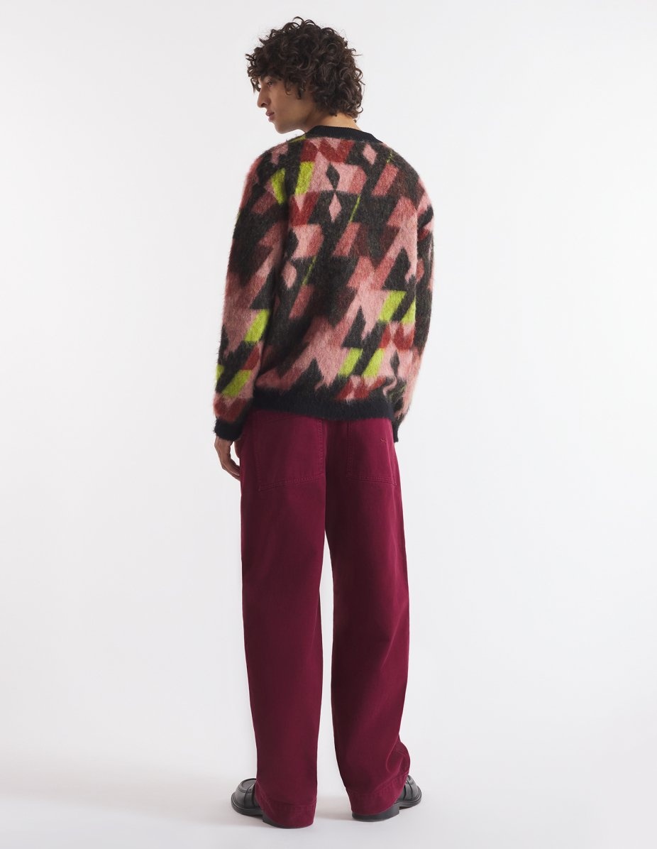 GRAPHIC MOHAIR JACQUARD JUMPER - 5