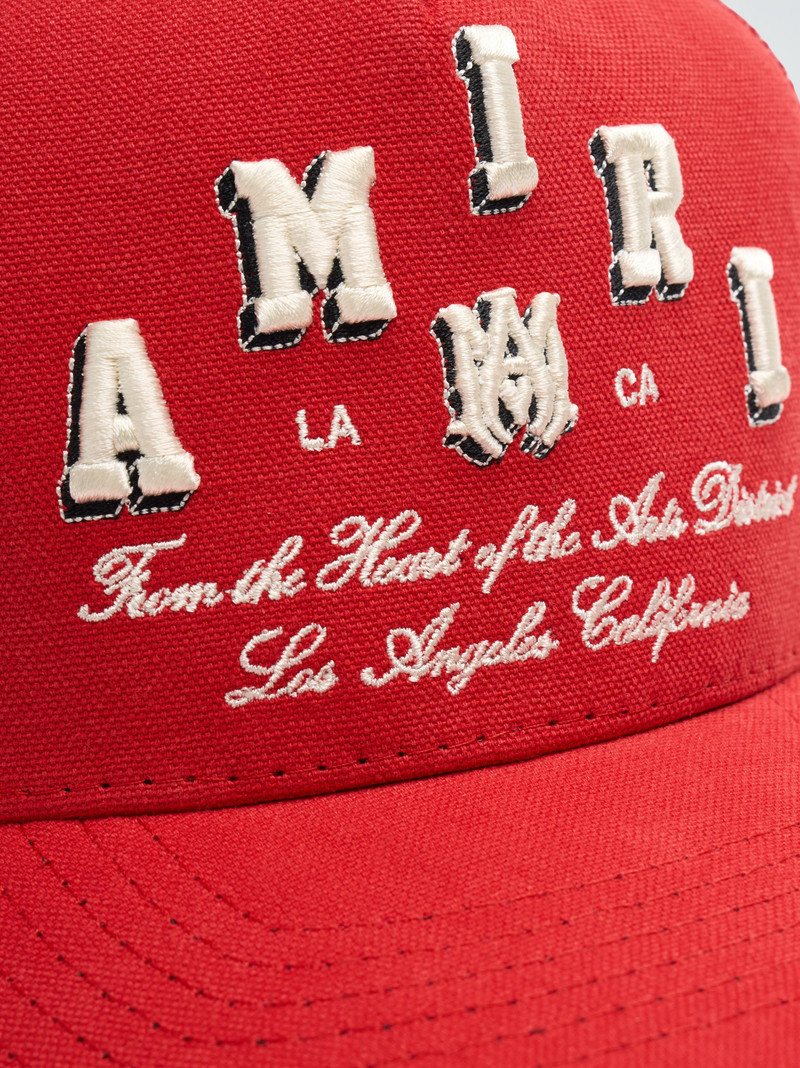 AMIRI VARSITY TRUCKER HAT 4