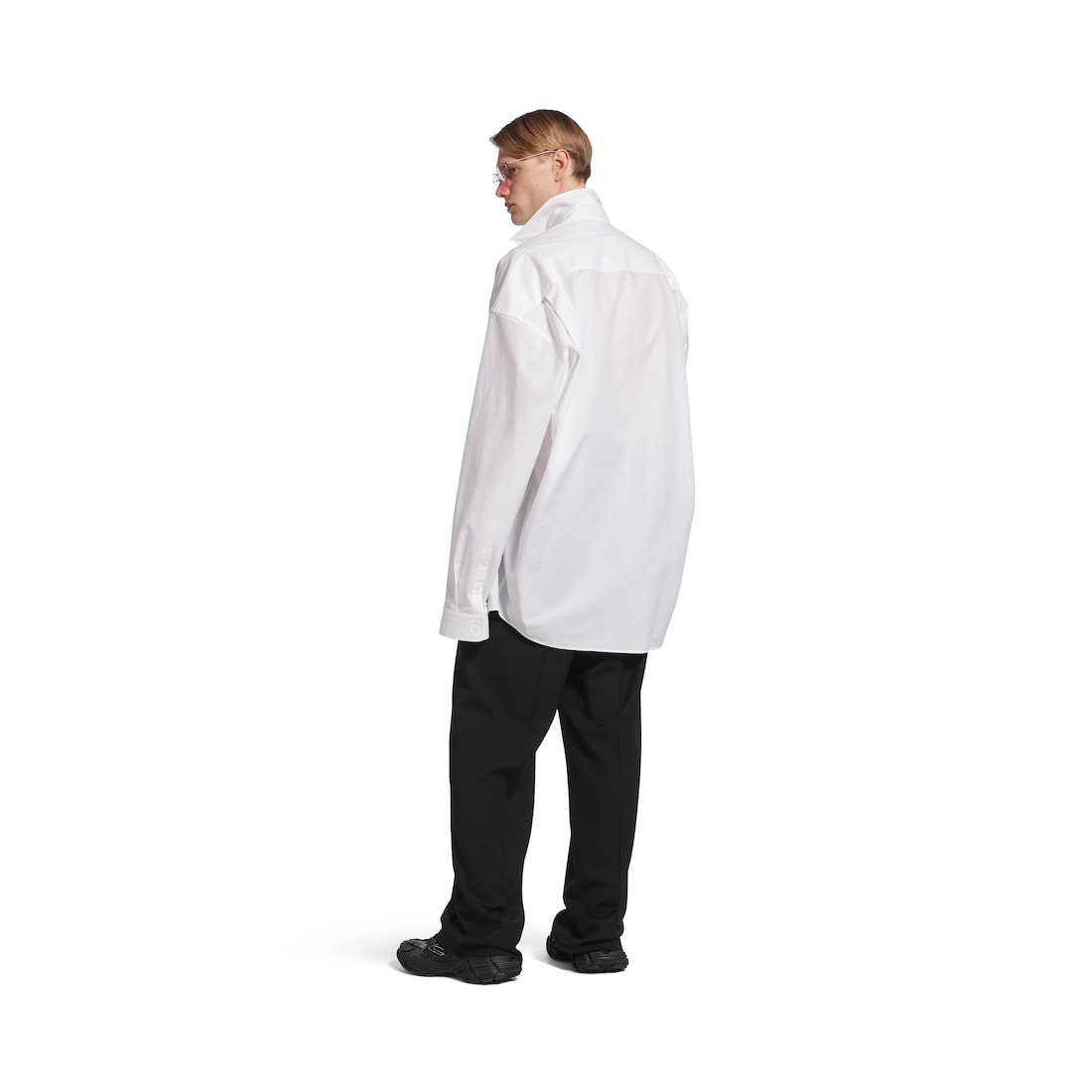 Men's Cocoon Shirt in White - 4