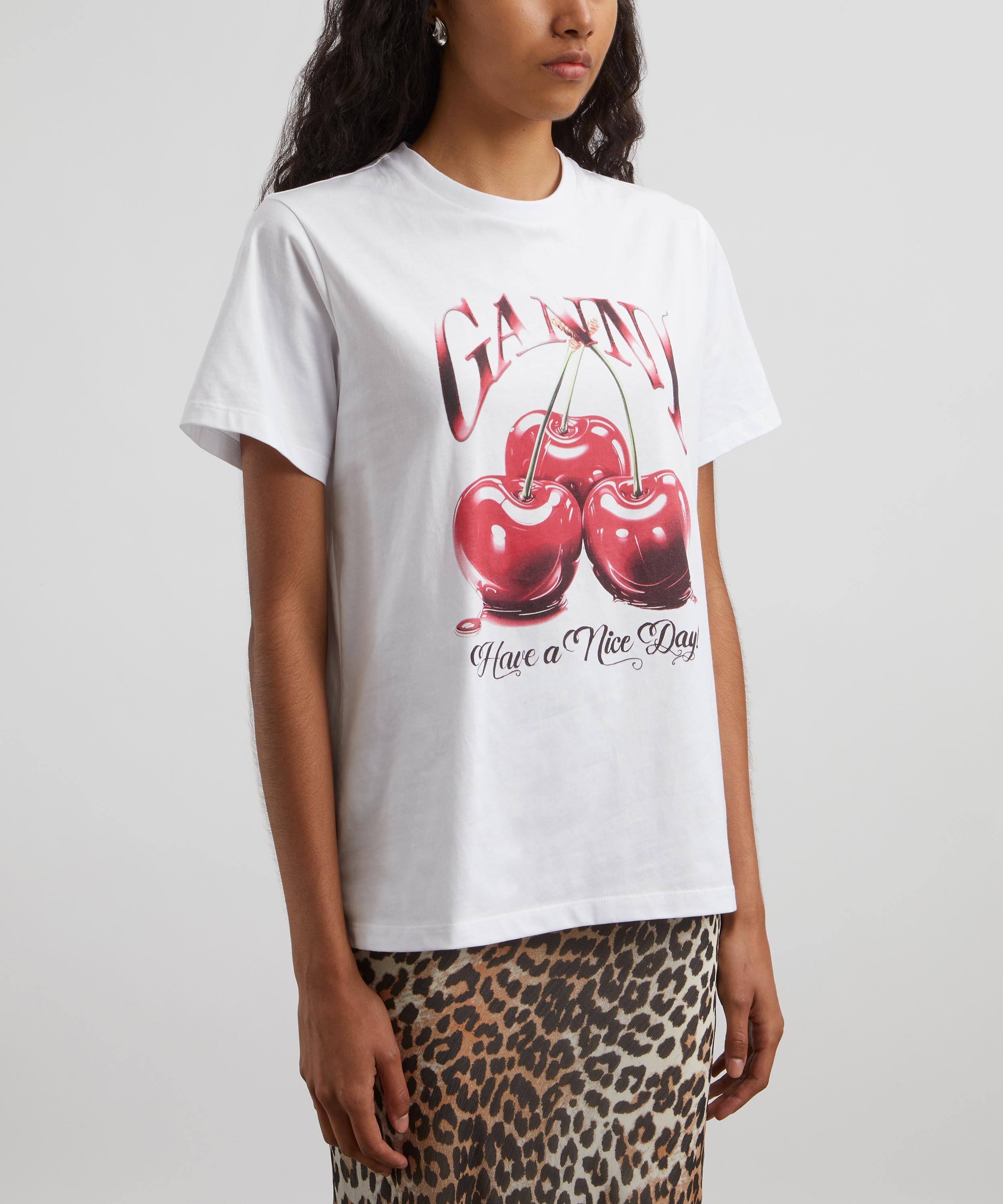 Basic Jersey Cherry Relaxed T-shirt - 3