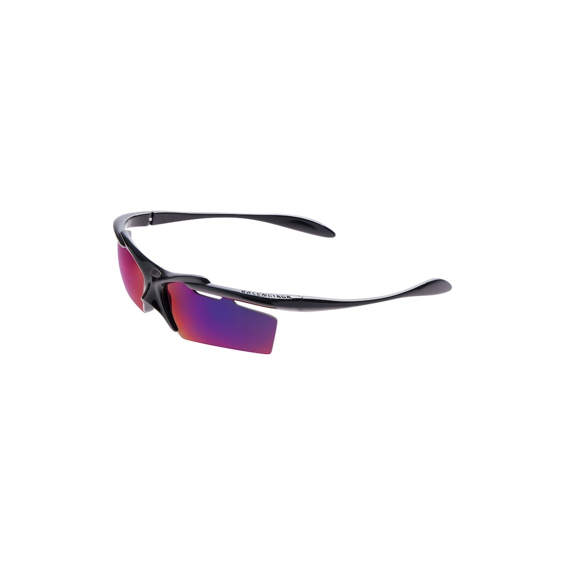 Turbo Rectangle Sunglasses  in Black - 4