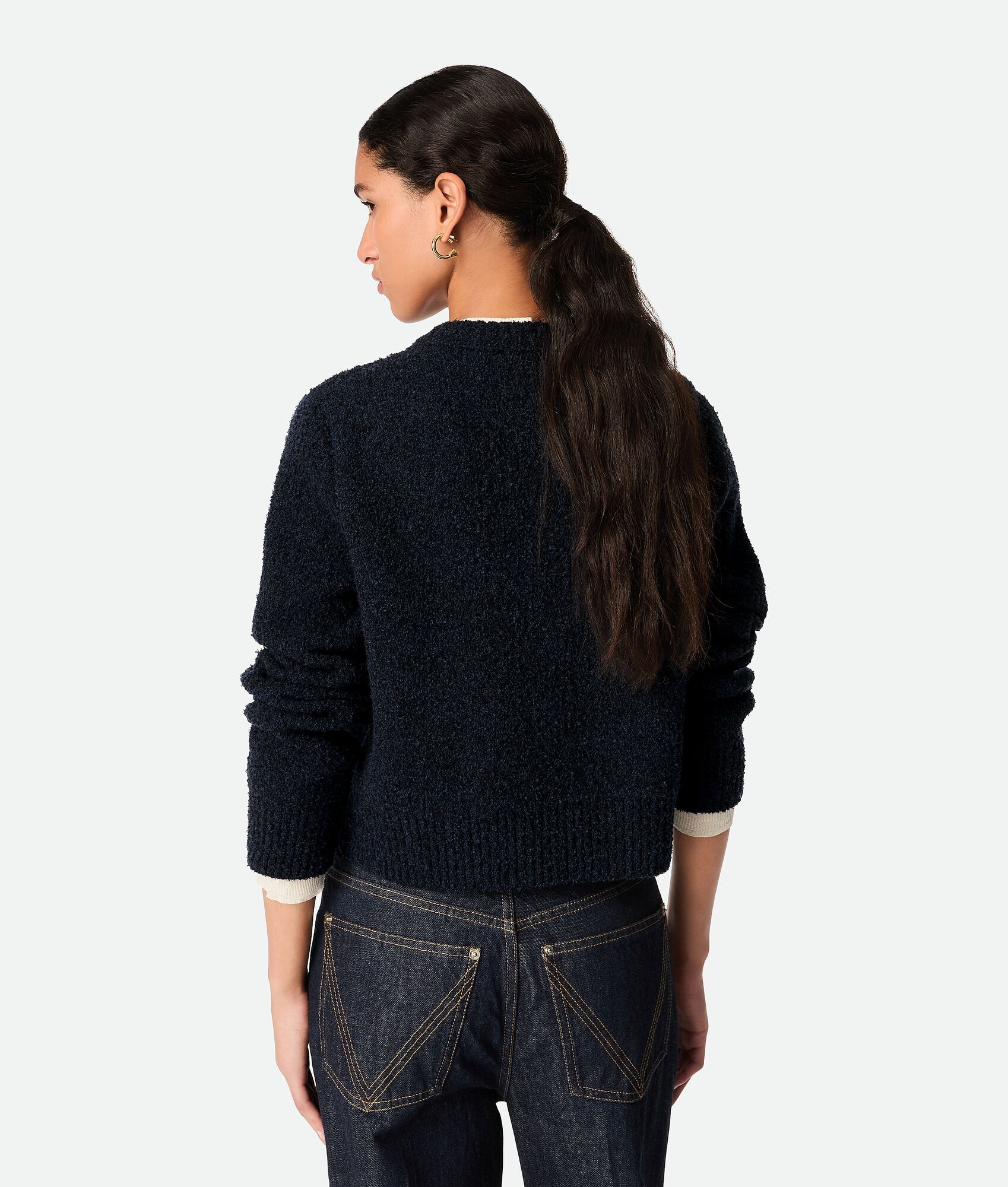 Wool Boucle Cardigan - 3