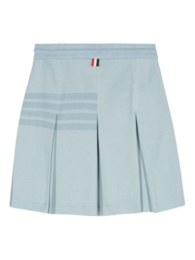 Thom Browne 4-Bar knitted pleated skirt outlook