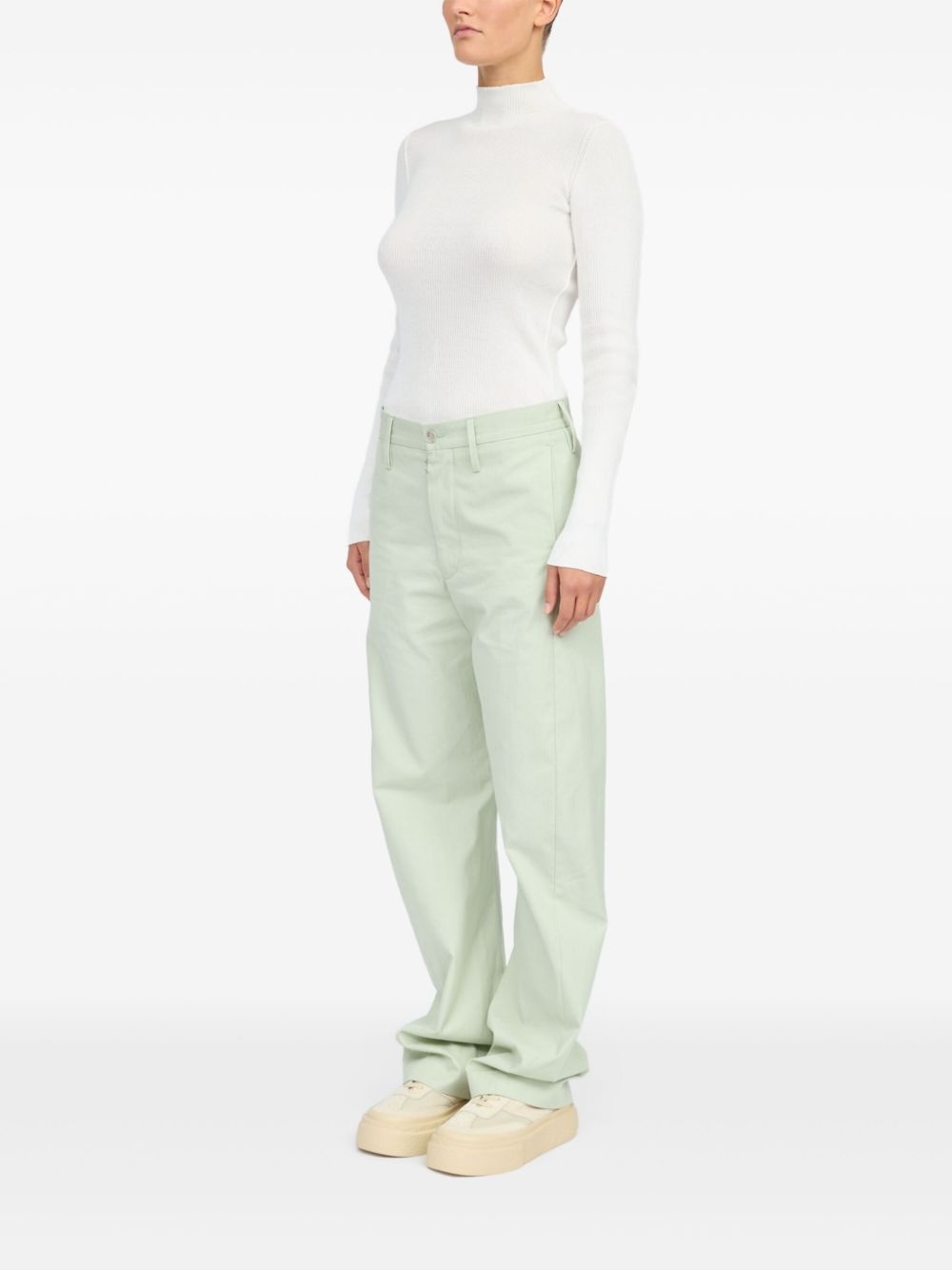 straight-leg trousers - 4