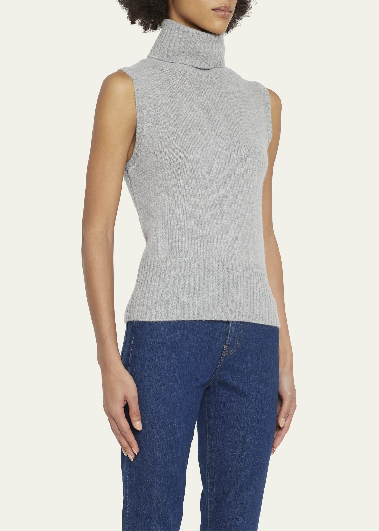 Mazzy Cashmere Turtleneck Shell - 4