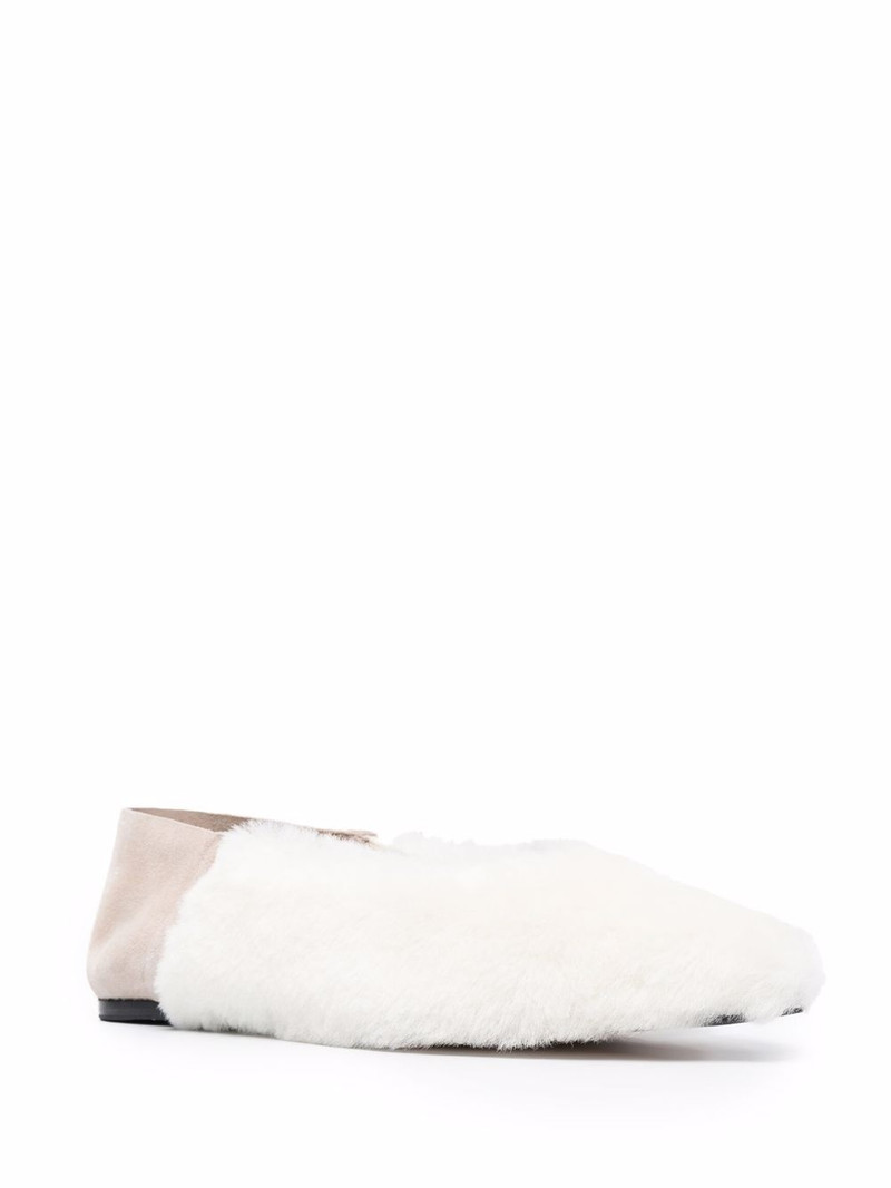 Studio Amelia pointed-toe babouche fur slippers outlook