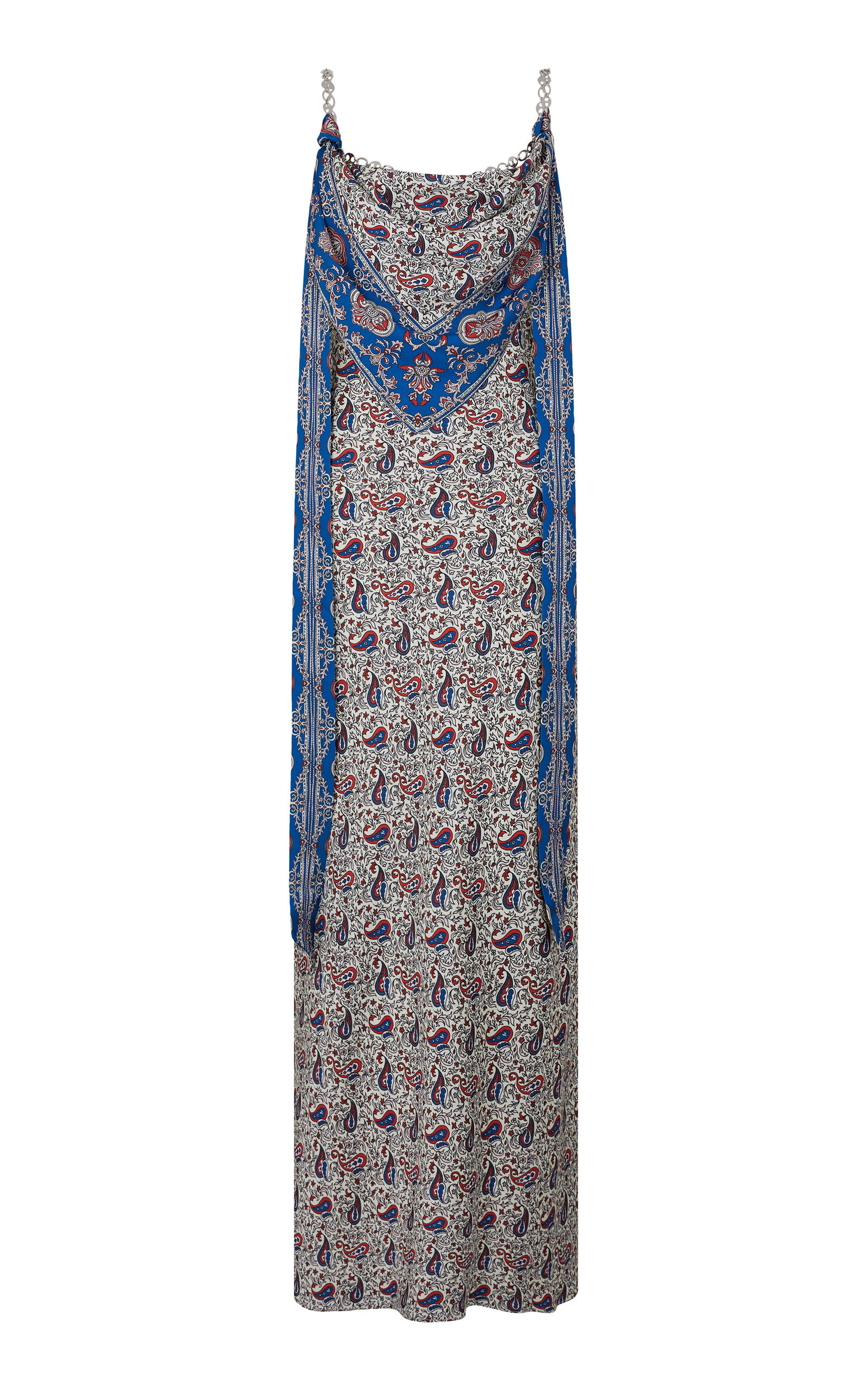 Scarf-Detailed Crepe Maxi Dress multi - 1