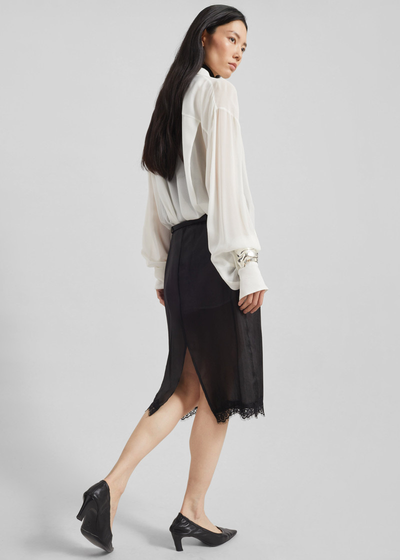 Lolai Sheer Lace Skirt - Black 9
