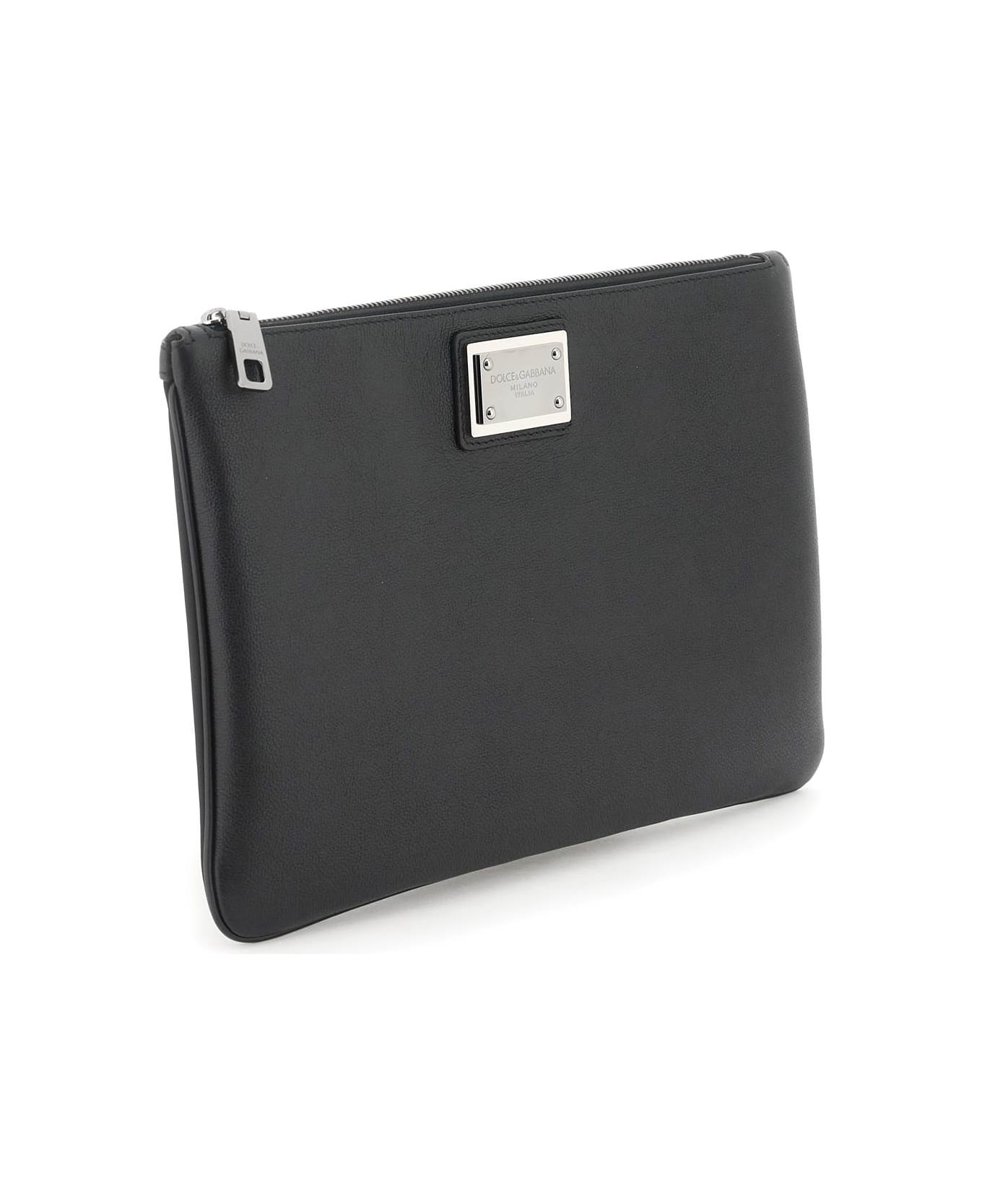 Leather & Nylon Pouch - 3