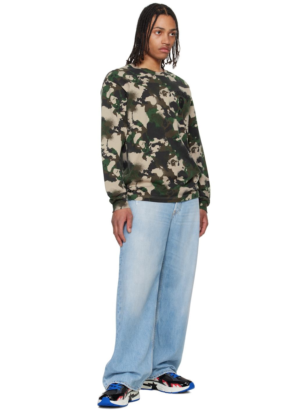 Black & Blue 'BAPE' Shark STA #3 Sneakers - 5