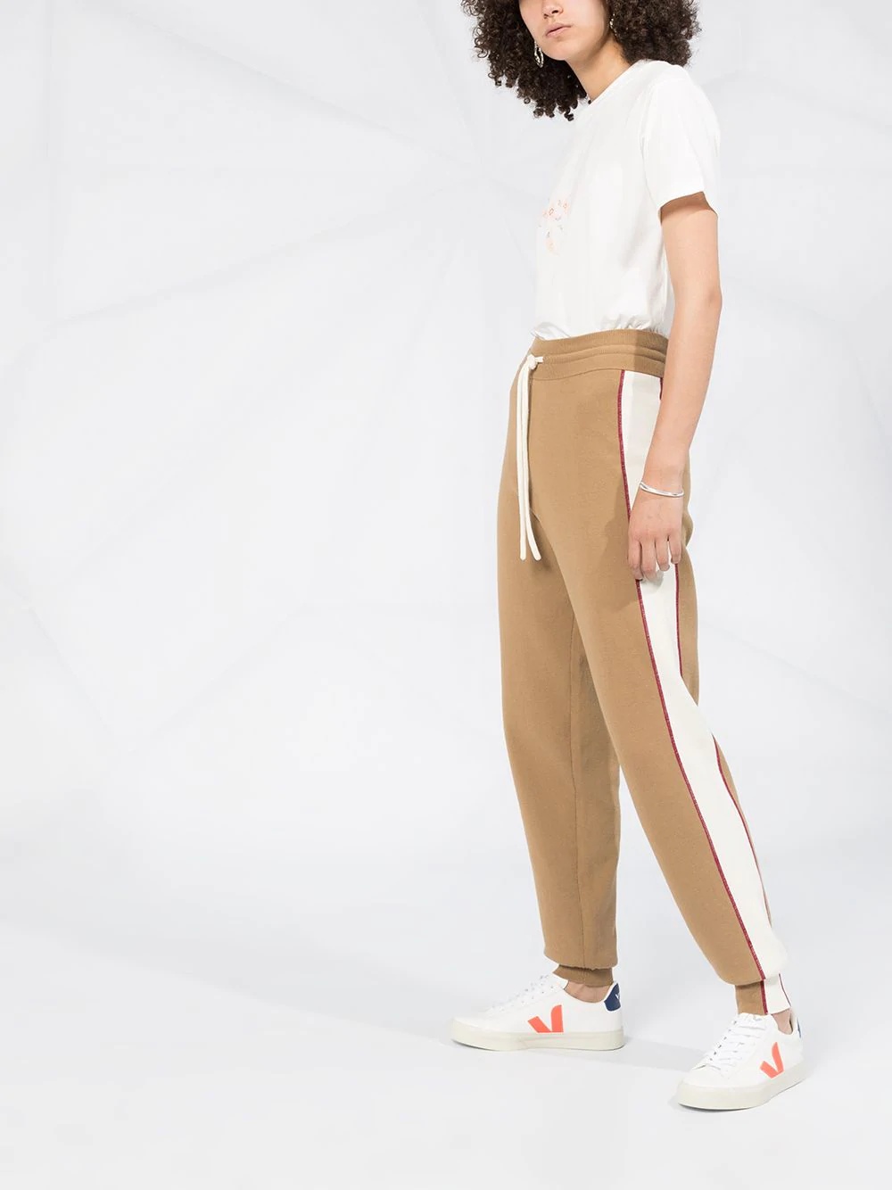 double-face knit track trousers - 2