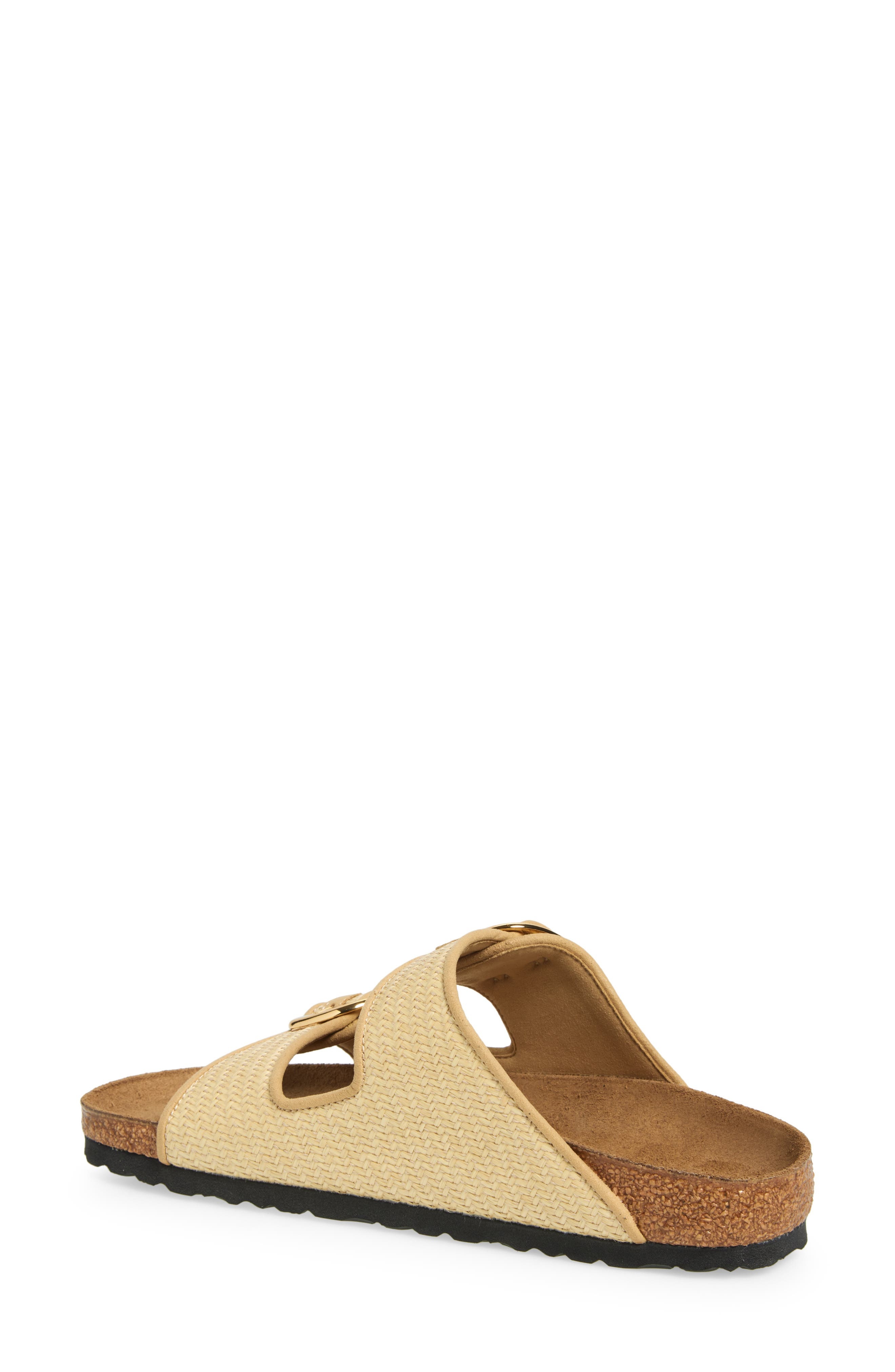 Birkenstock Arizona Hammered Big Buckle Slide Sandal in Beige at Nordstrom - 2