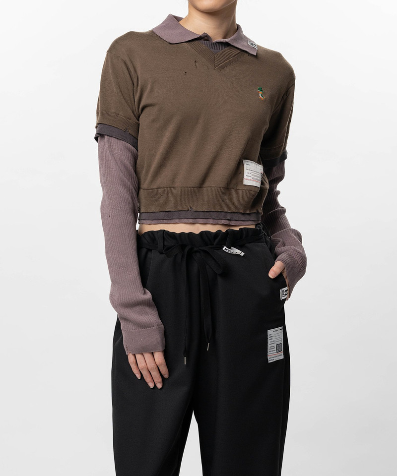 Triple Layered Knit Sweater 8