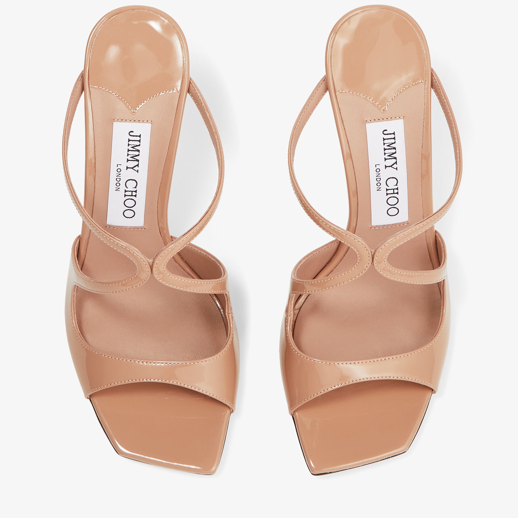 JIMMY CHOO【ANISE 95 DUSTY GLITTER】 キラキラ輝く追跡送料込 Platinum Ice Dusty Glitter Mules | ANISE 95 | Winter 2021