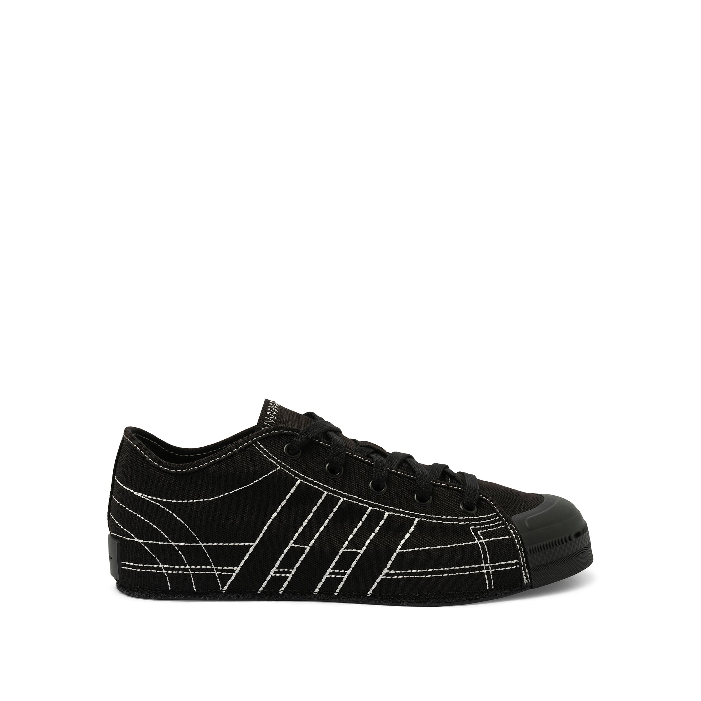 Nizza Low Sneaker in Black/Off White - 1