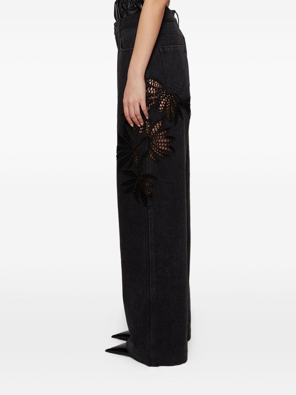 Stulla floral-lace jeans - 4