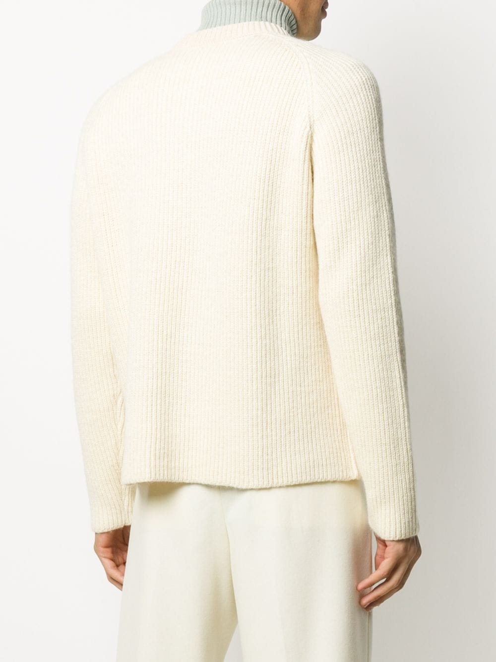 knitted crew neck jumper - 4