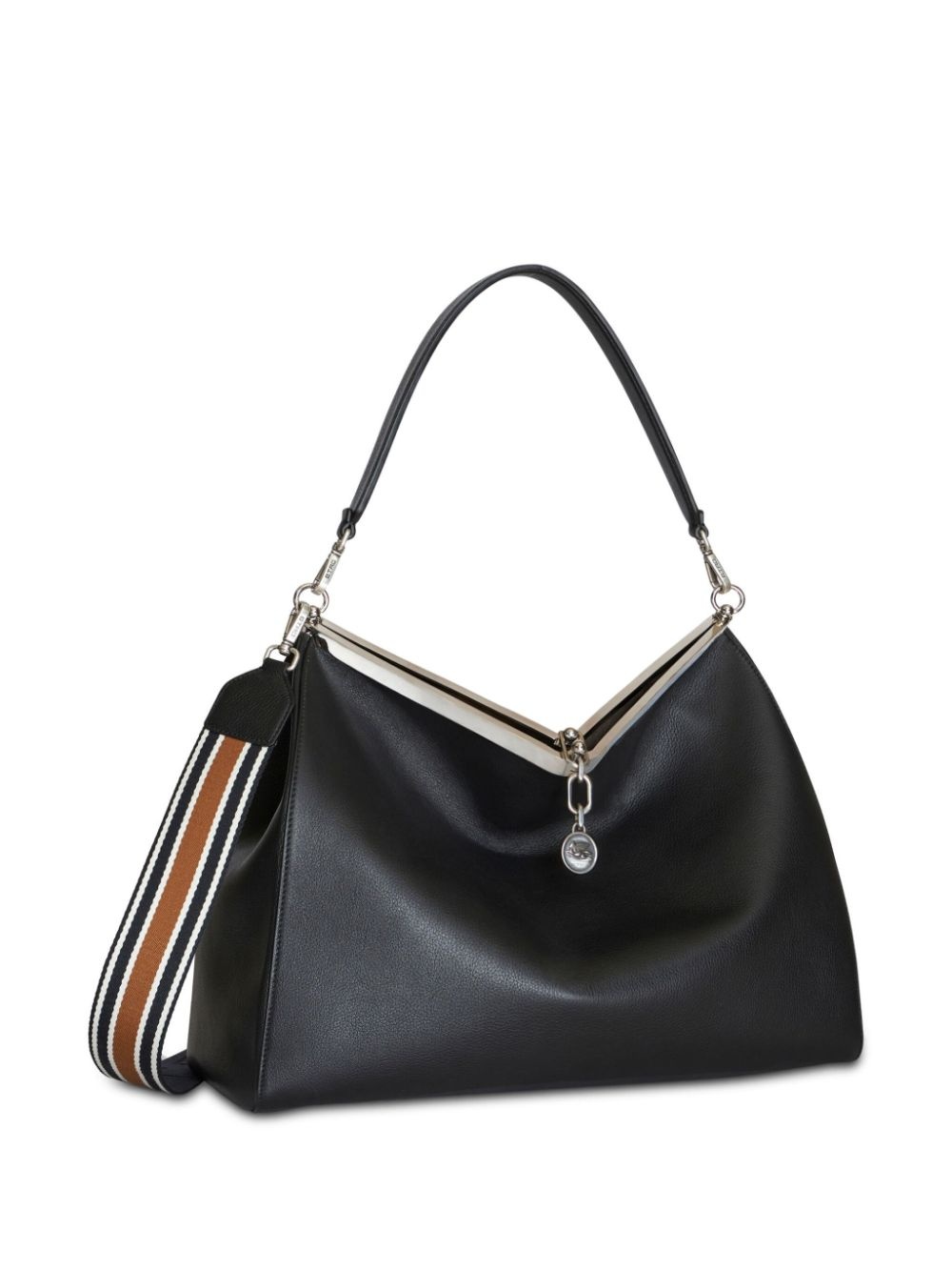 Vela leather shoulder bag - 5