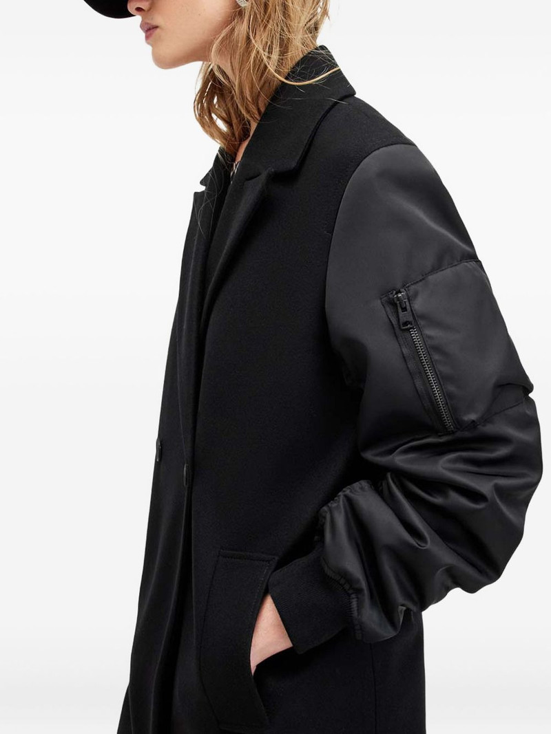 double-breasted bomber-sleeve coat 4