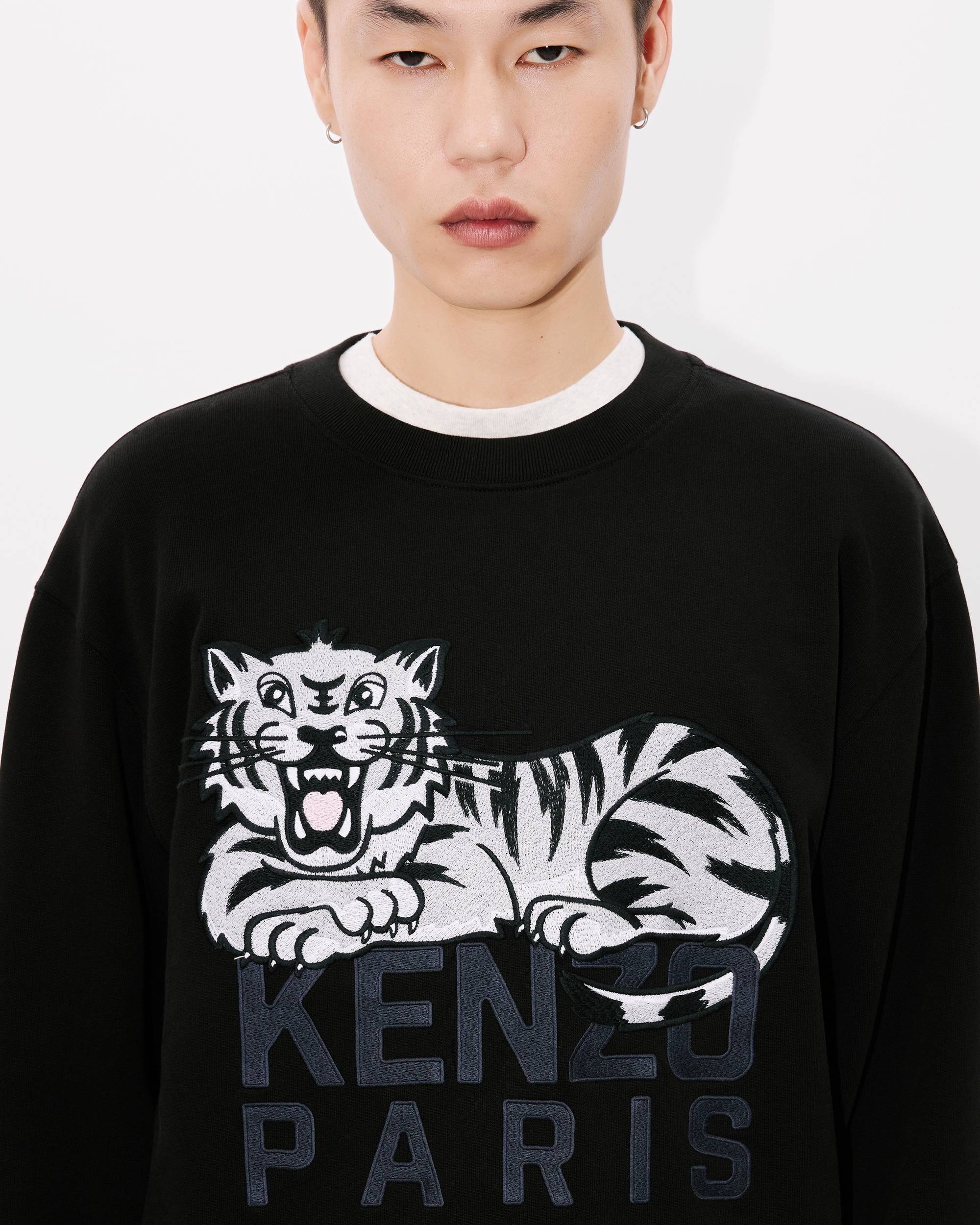 'KENZO Happy Tiger' embroidered sweatshirt in cotton - 7