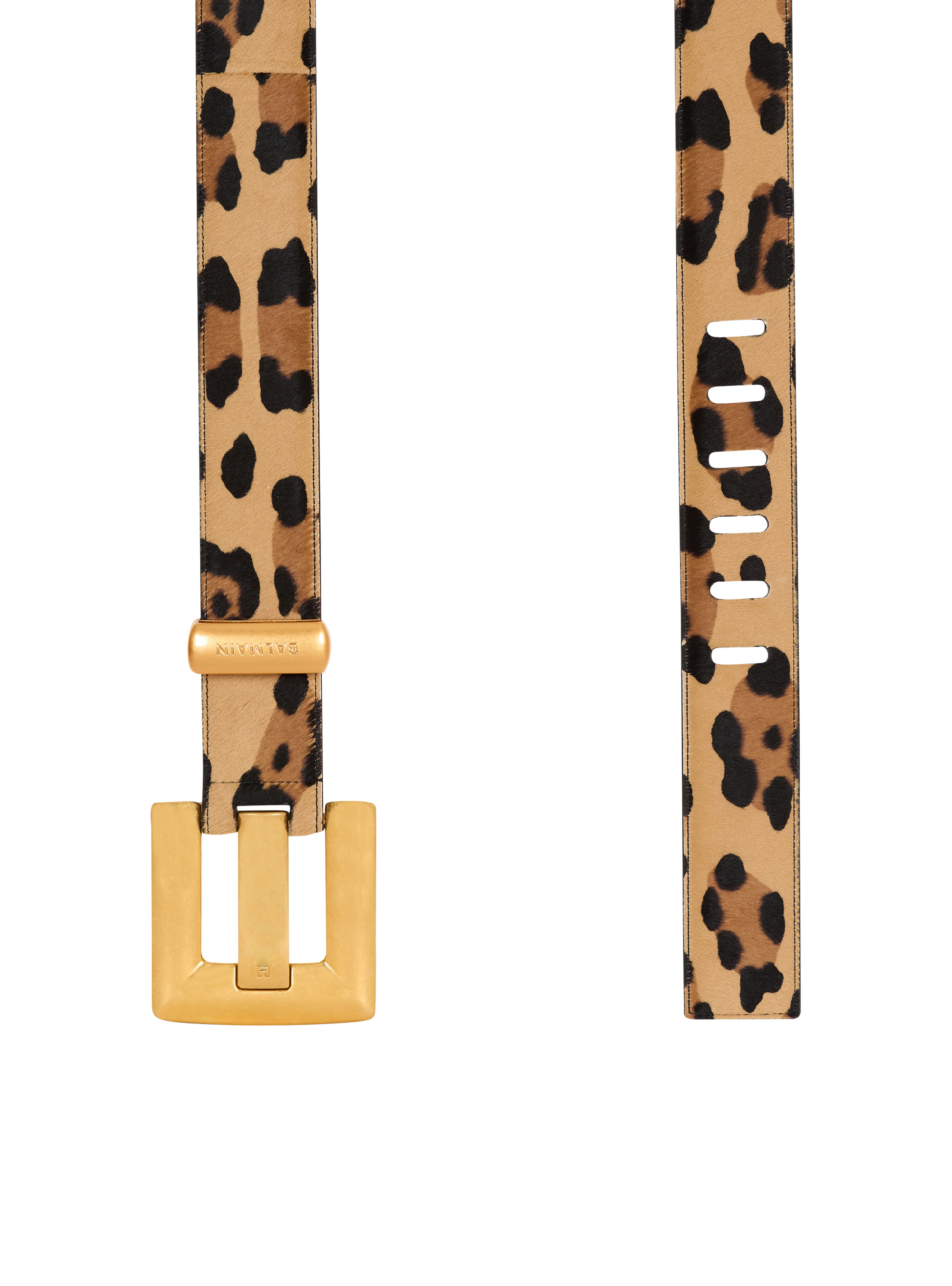 Anthem leopard print leather belt - 4