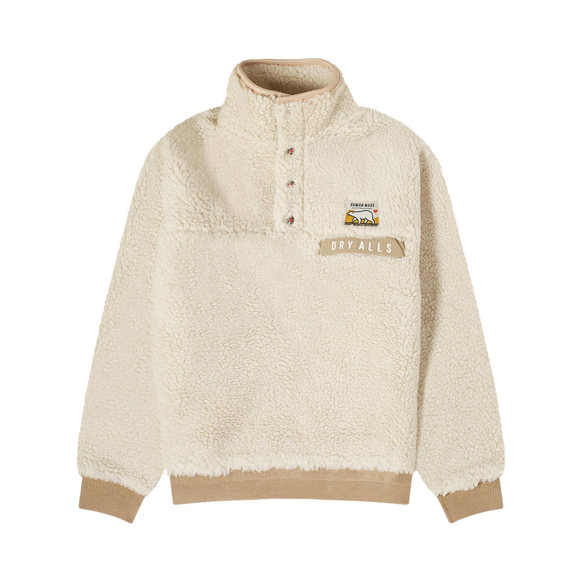Human Made Boa Fleece Pullover 'White' - 1