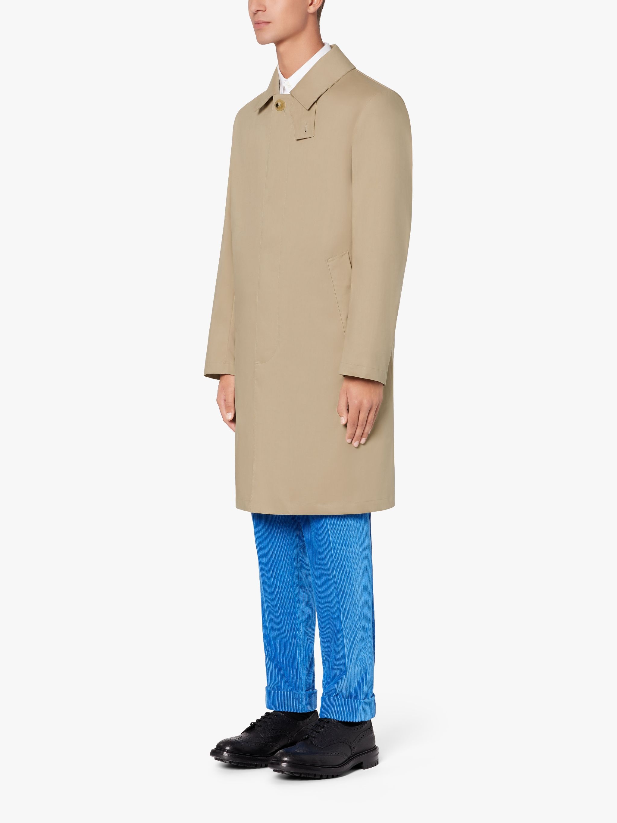 MANCHESTER FAWN RAINTEC COTTON 3/4 COAT - 4