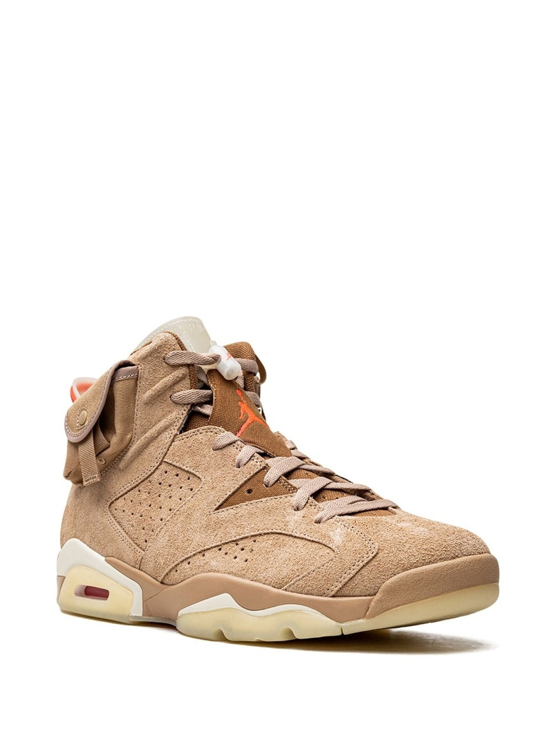 Jordan x Travis Scott Air Jordan 6 Retro SP "British Khaki Promo Sample" sneakers outlook
