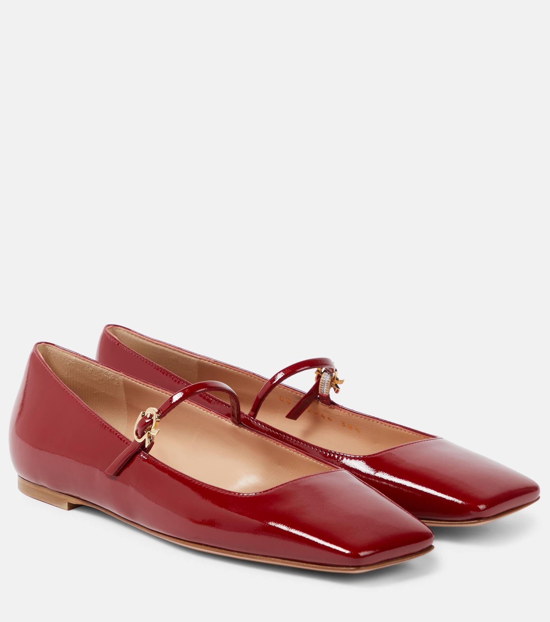 Christina patent leather Mary Jane flats - 1