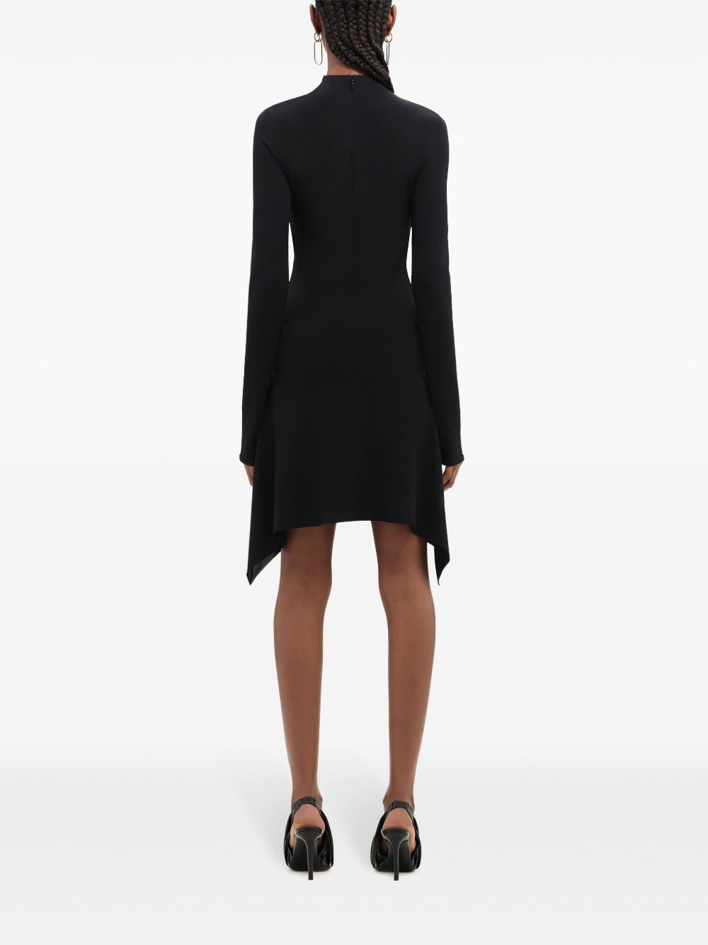 cut-out draped miniskirt - 4