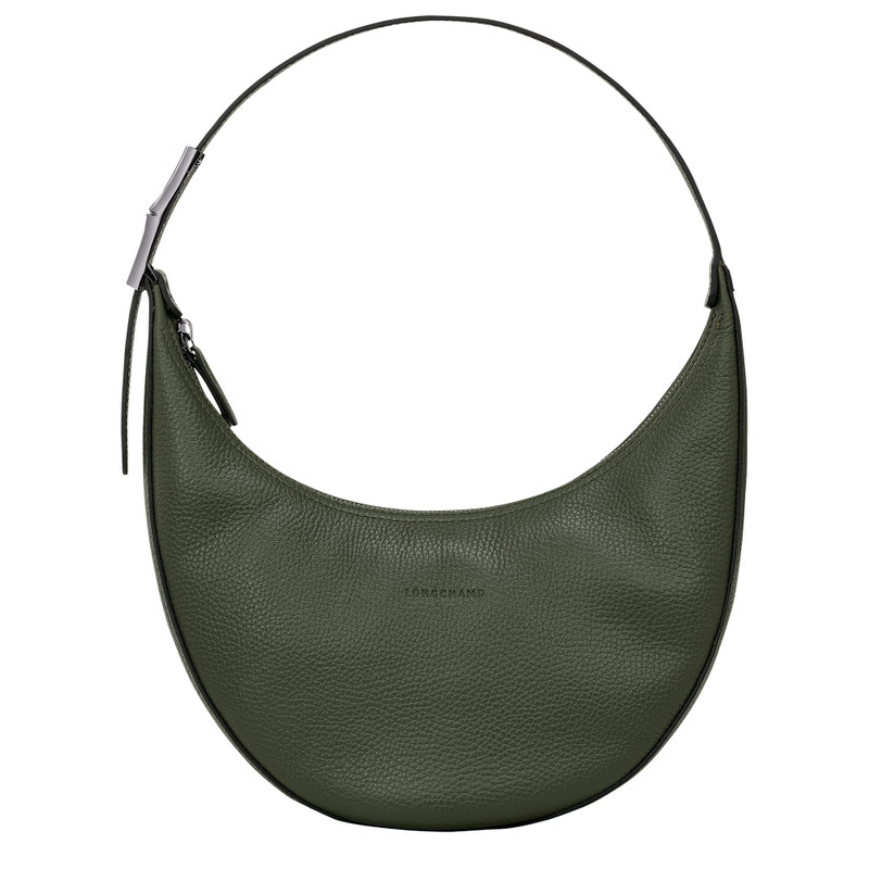 Roseau Essential M Hobo bag Khaki - Leather 1