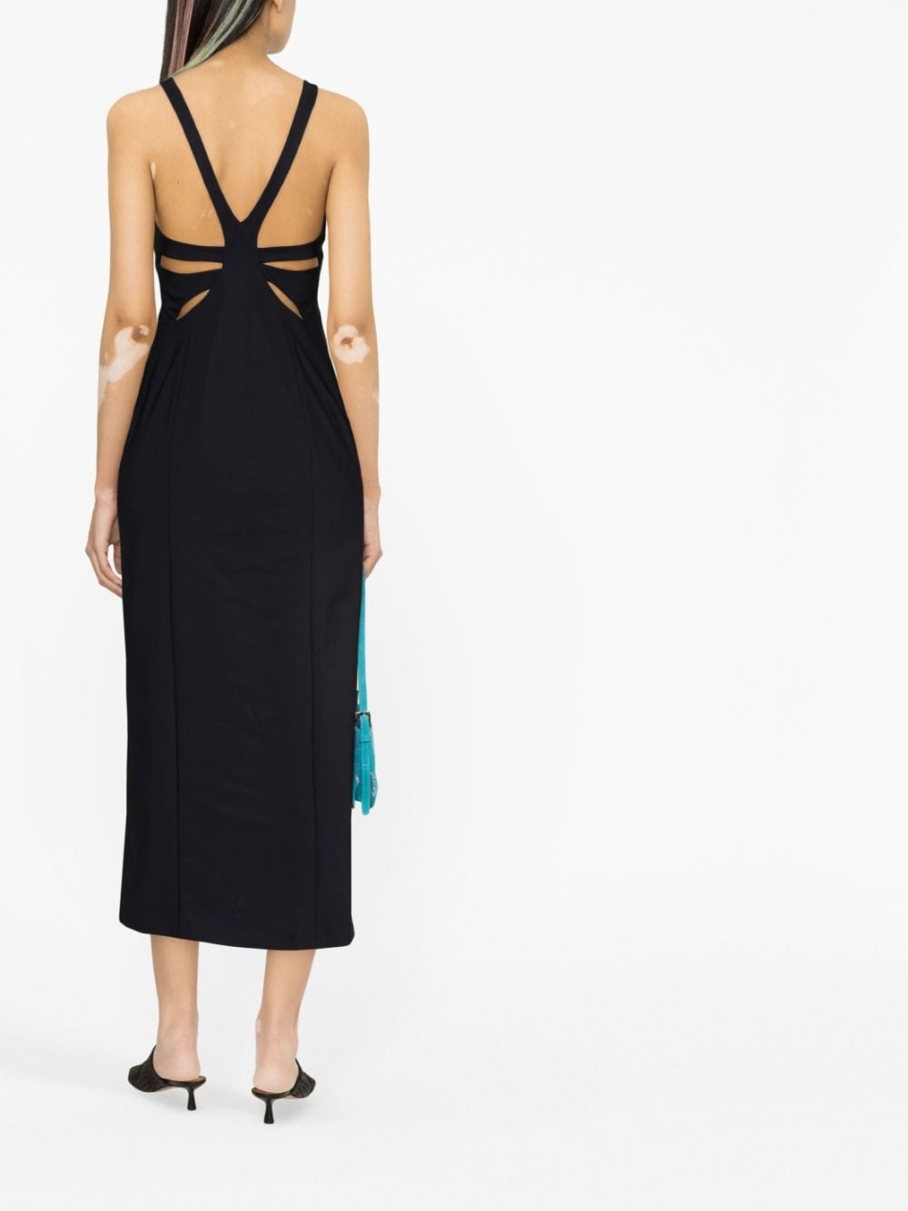 layered cutout midi dress - 4