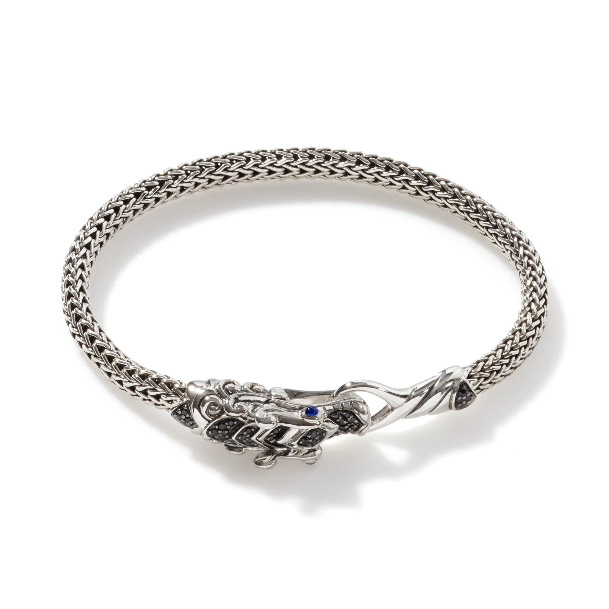 Naga Bracelet, Sterling Silver, Pavé, 5MM - 1
