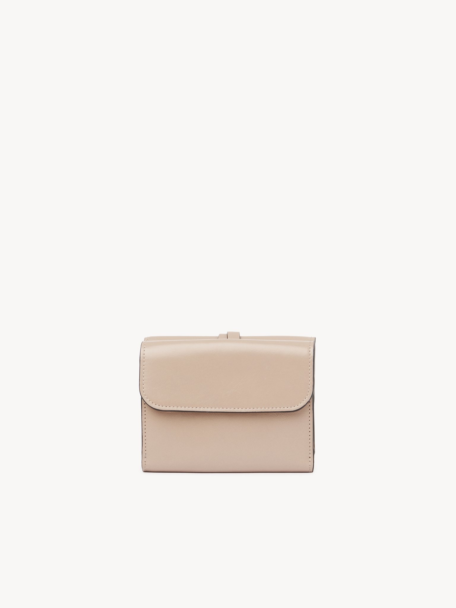 SMALL ALPHABET TRI-FOLD IN SHINY LEATHER - 4