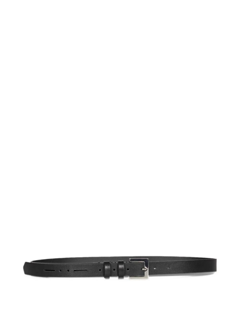 buckle-fastening leather belt - 1