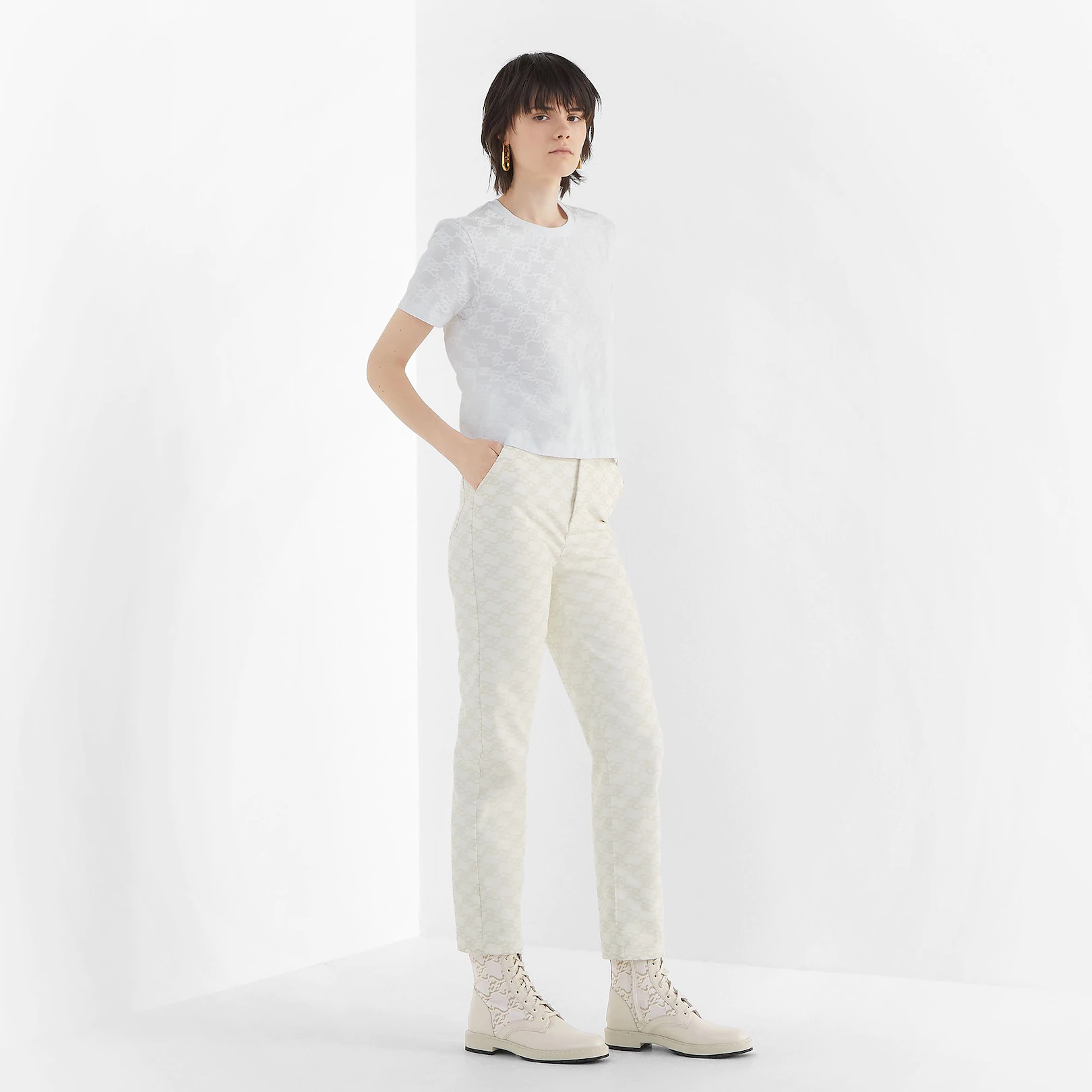 White jersey T-shirt - 4