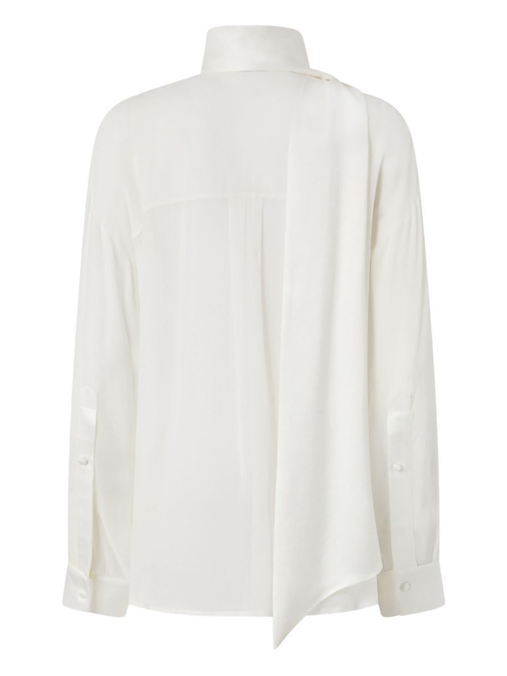 scarf-neck shirt - 2