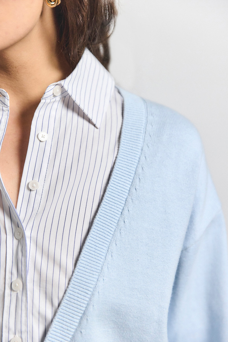 RIDA STRIPED MIXED MEDIA SWEATER 2