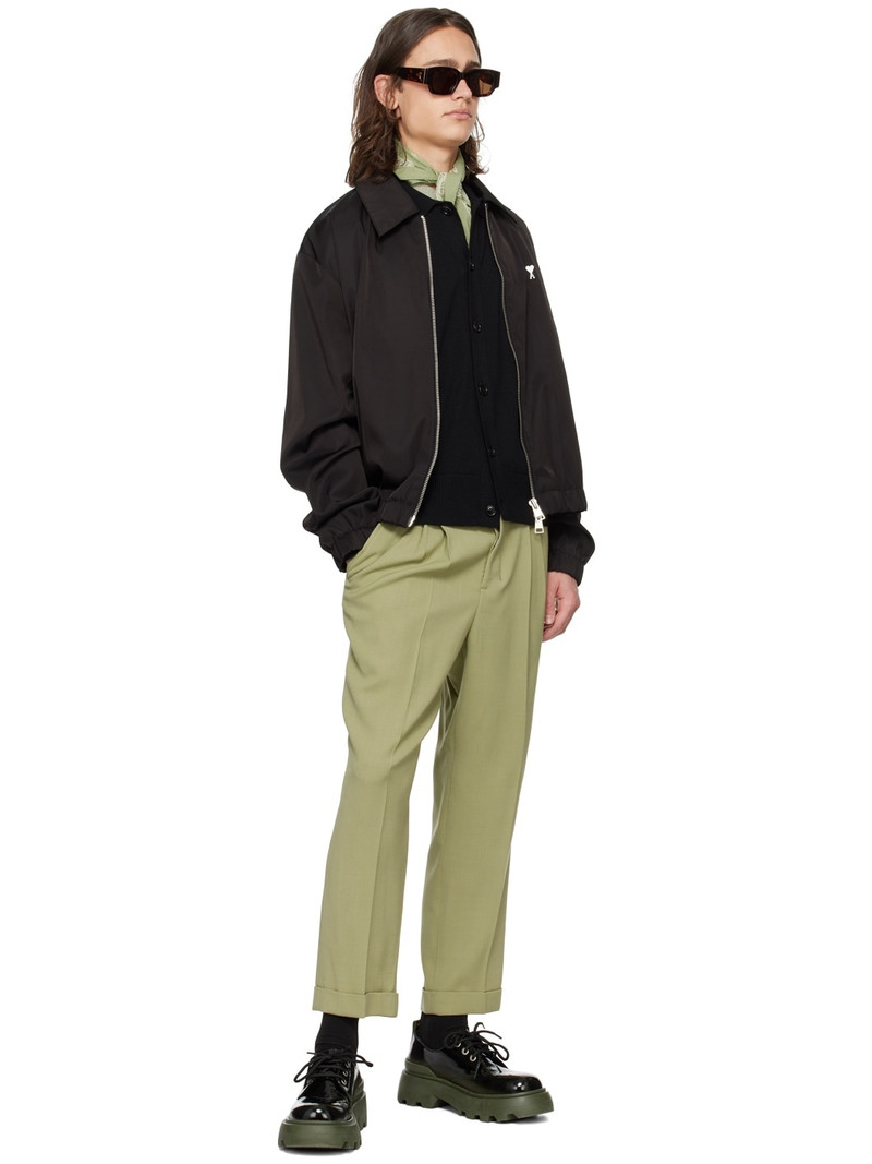 AMI Paris Black Ami de Cœur Cardigan outlook