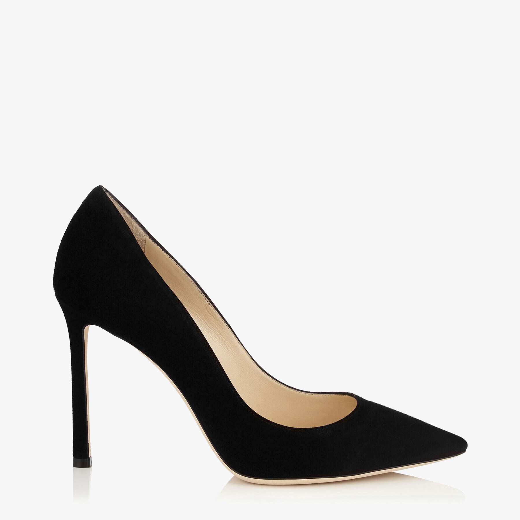 Romy 100
Black Suede Pointy Toe Pumps - 1
