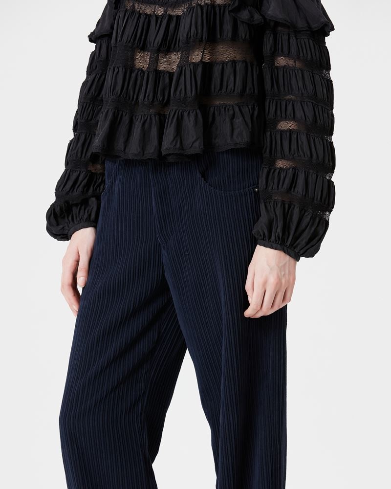 MILORSY CORDUROY VELVET FLARE PANTS - 3