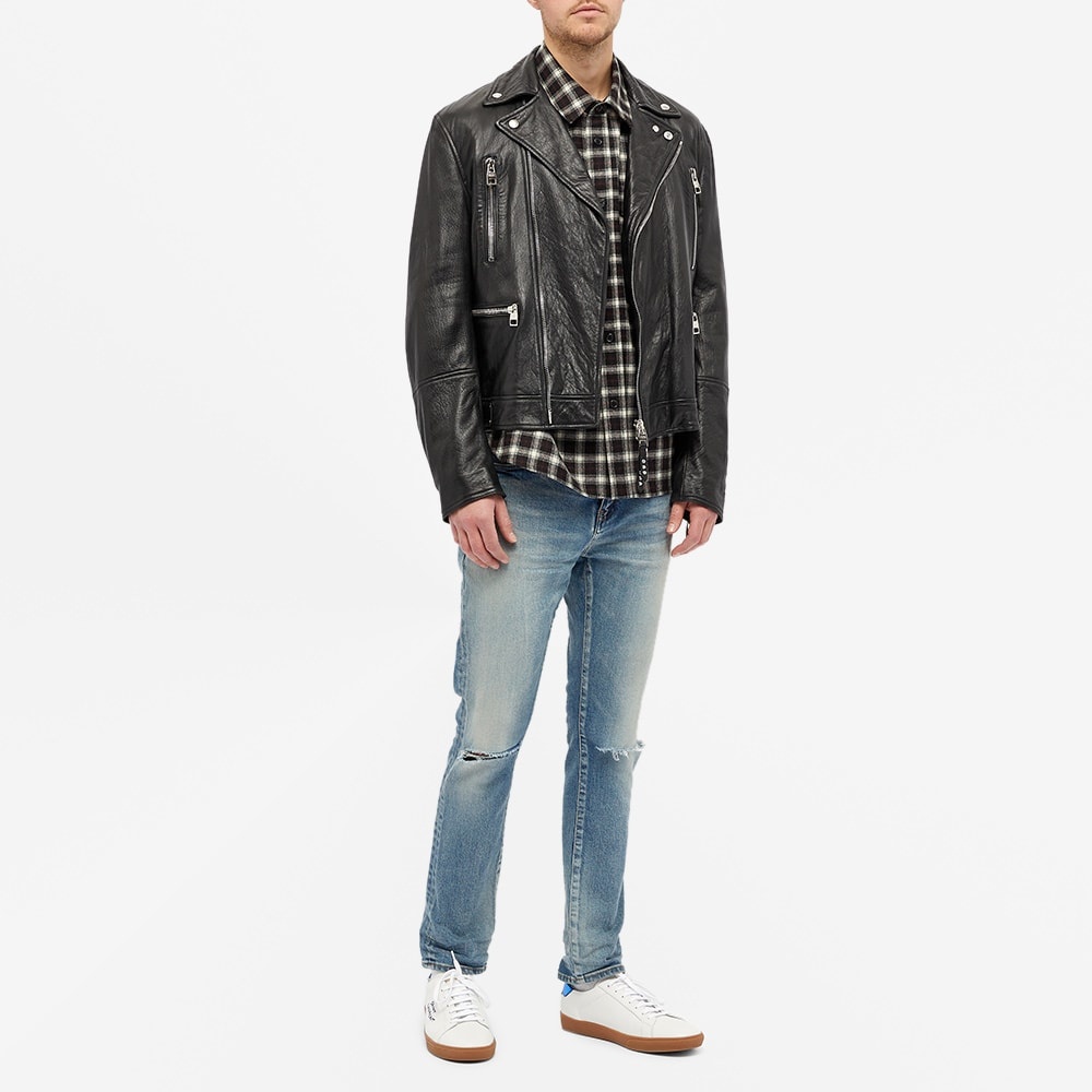 Saint Laurent Woven Check Shirt - 6